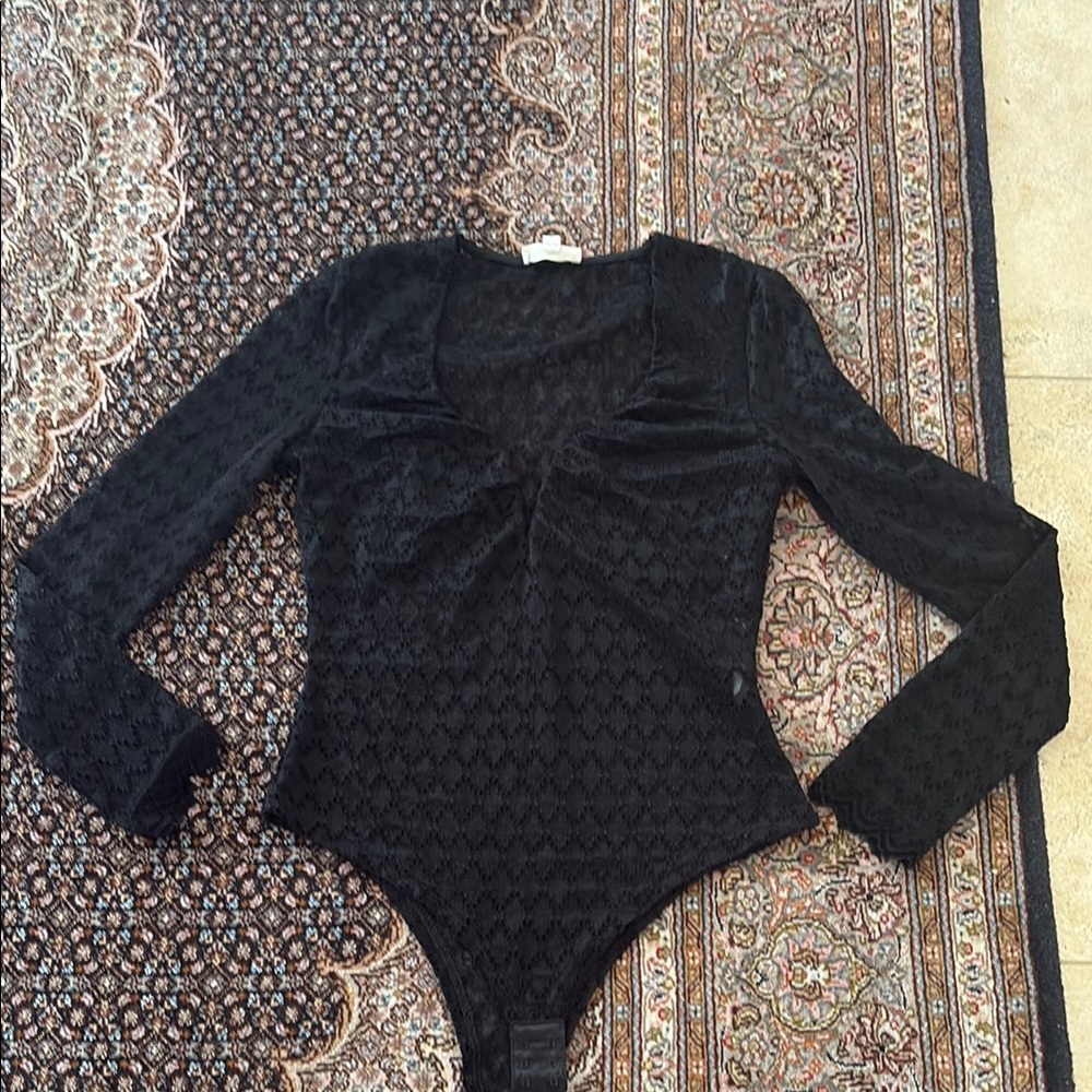 Black Long Sleeve Bodysuit